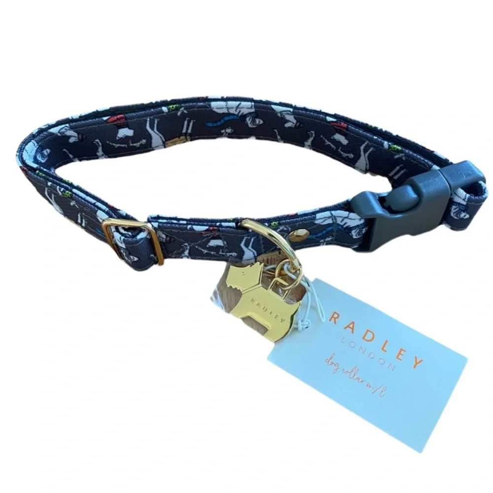 RADLEY LONDON/WOOF Dog Collar and Dog Halloween Costume. Size M/L